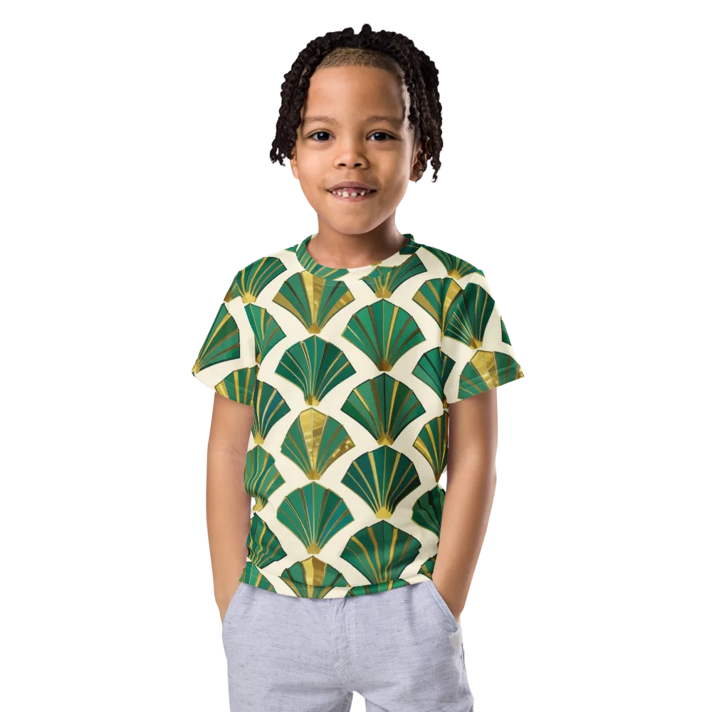 Aurum Éventail on Kids Crew Neck T-Shirt — Front