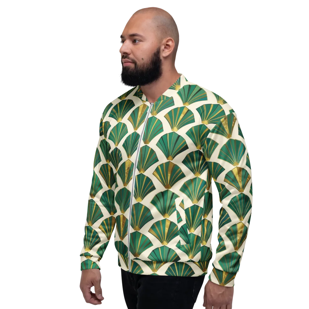 Aurum Éventail on Bomber Jacket — Left