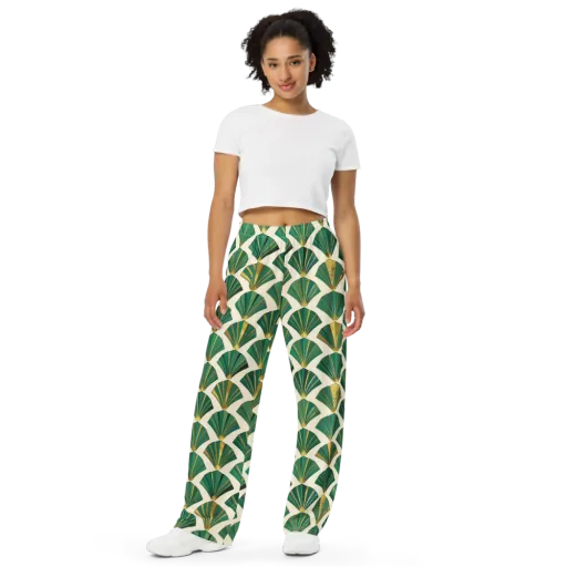 Aurum Éventail on a Wide-Leg Pants