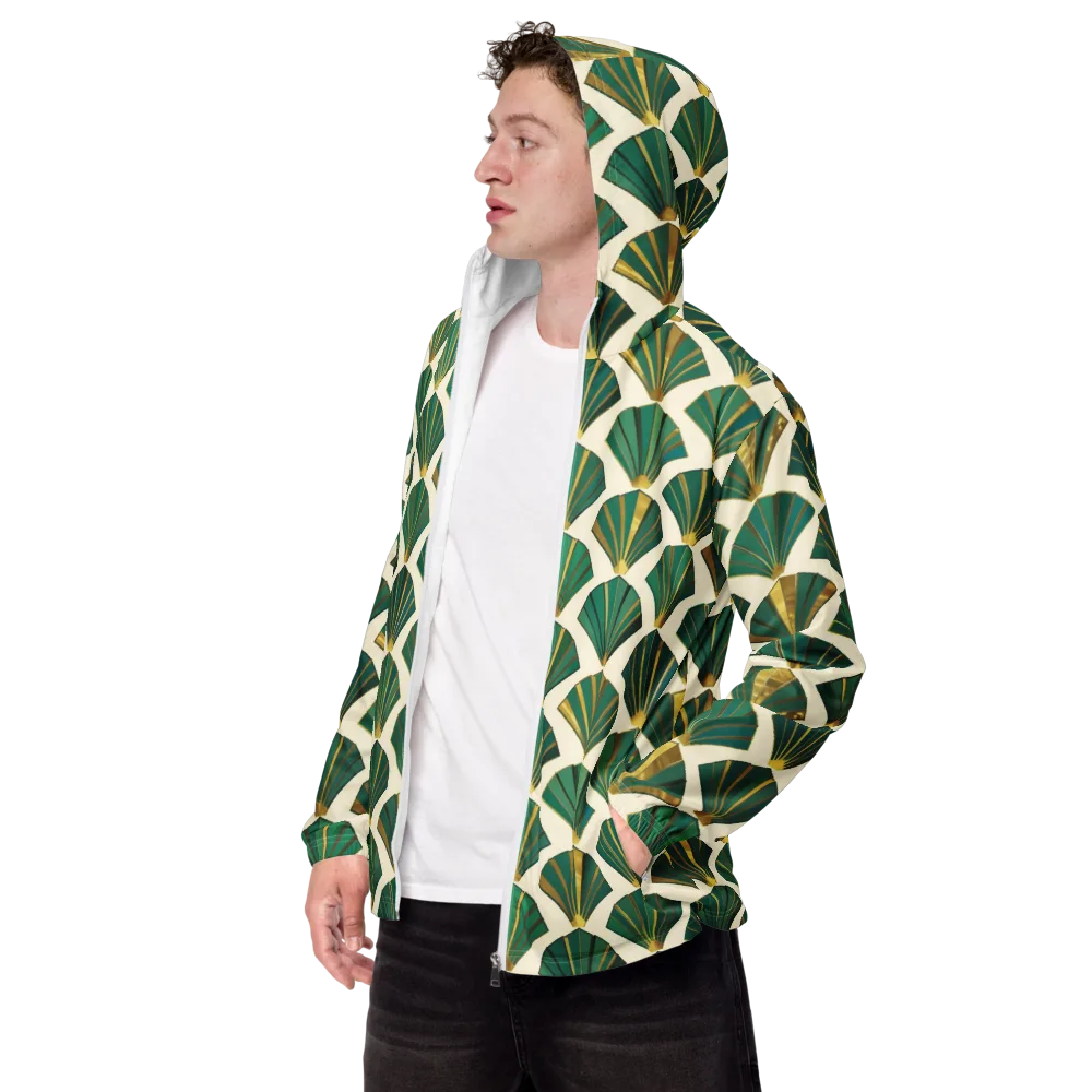 Aurum Éventail on Men's Windbreaker — Left Front