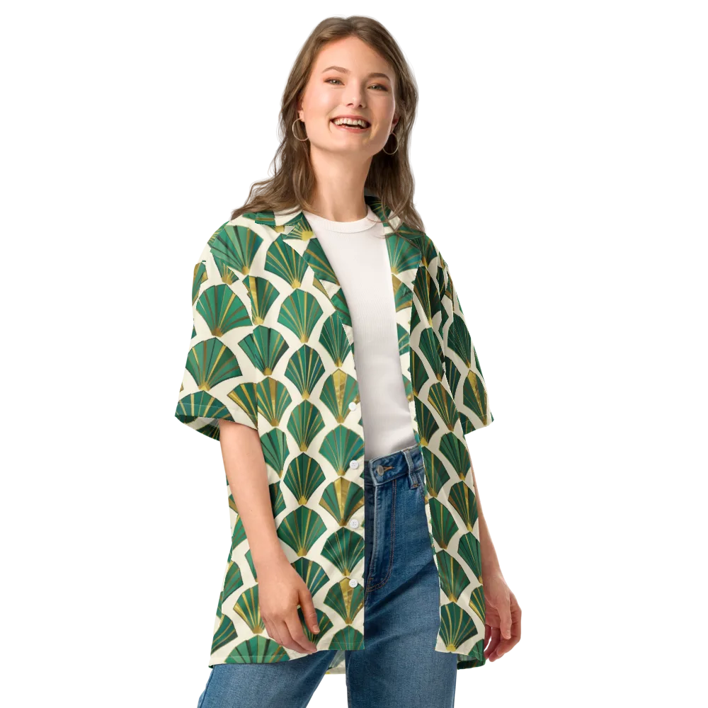 Aurum Éventail on Button Shirt — Front