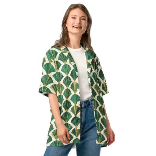 Aurum Éventail on a Button Shirt