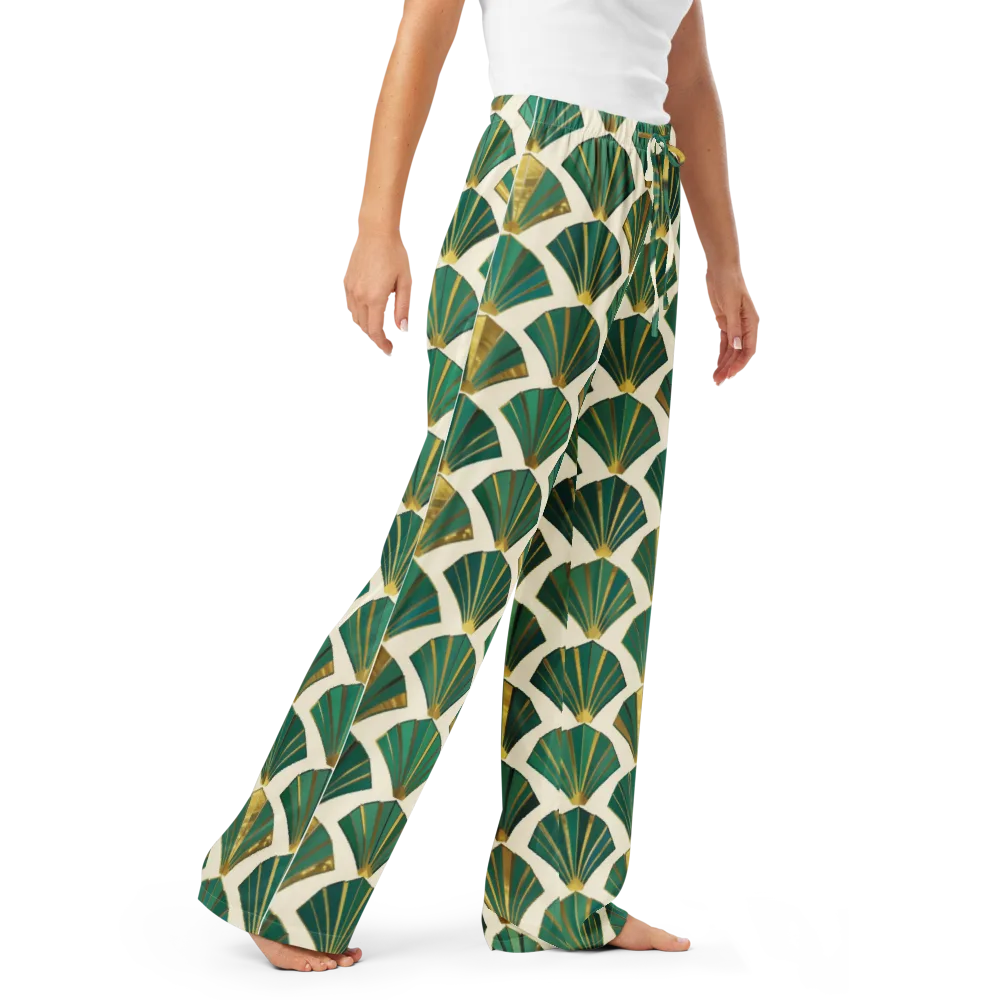 Aurum Éventail on Women's Pajama Pants — Right Front