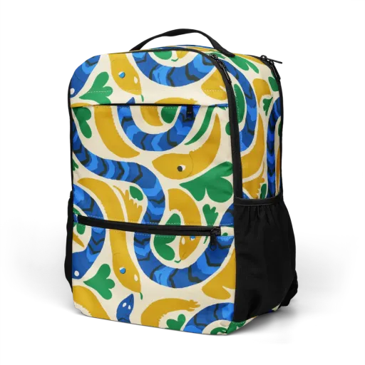 Saffron Serpent Garden on a Utility Backpack