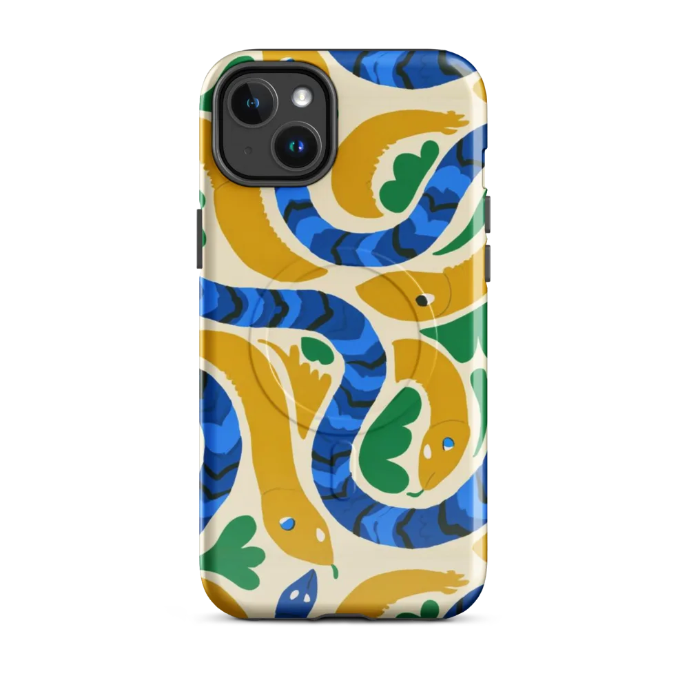 Saffron Serpent Garden on MagSafe Tough Case for iPhone® — Front