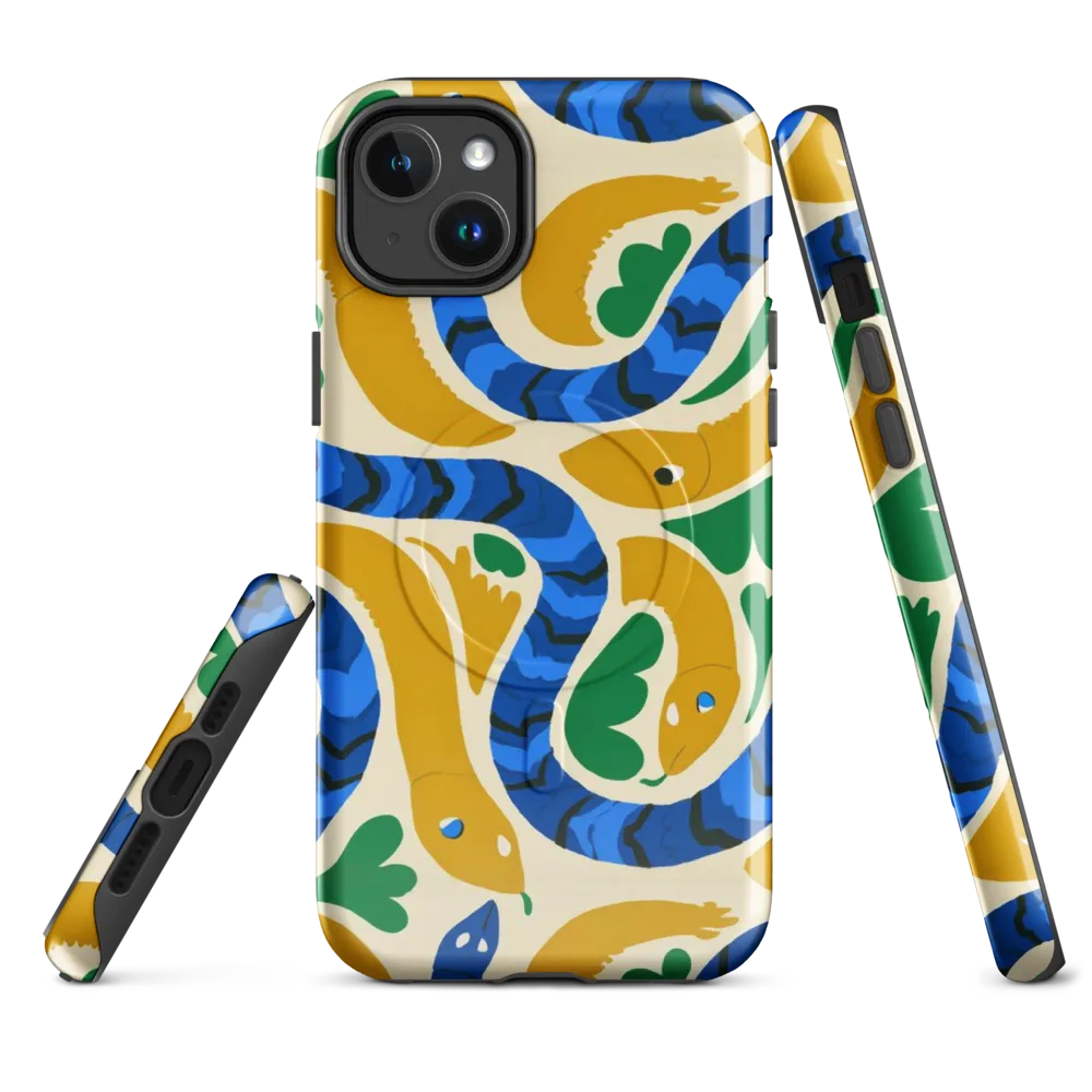 Saffron Serpent Garden on MagSafe Tough Case for iPhone® — Front