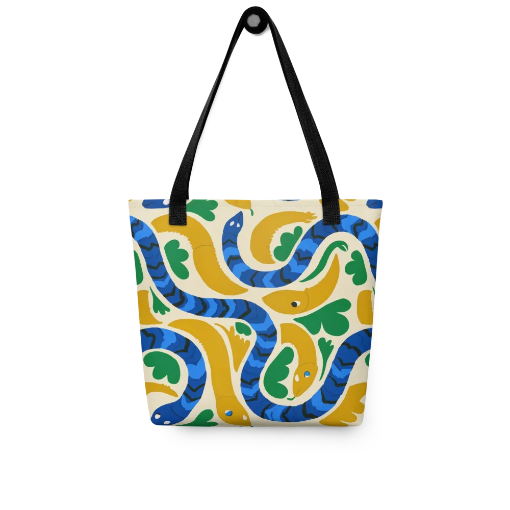 Saffron Serpent Garden on Tote Bag — Front