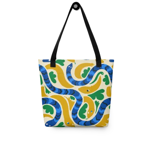 Saffron Serpent Garden on a Tote Bag