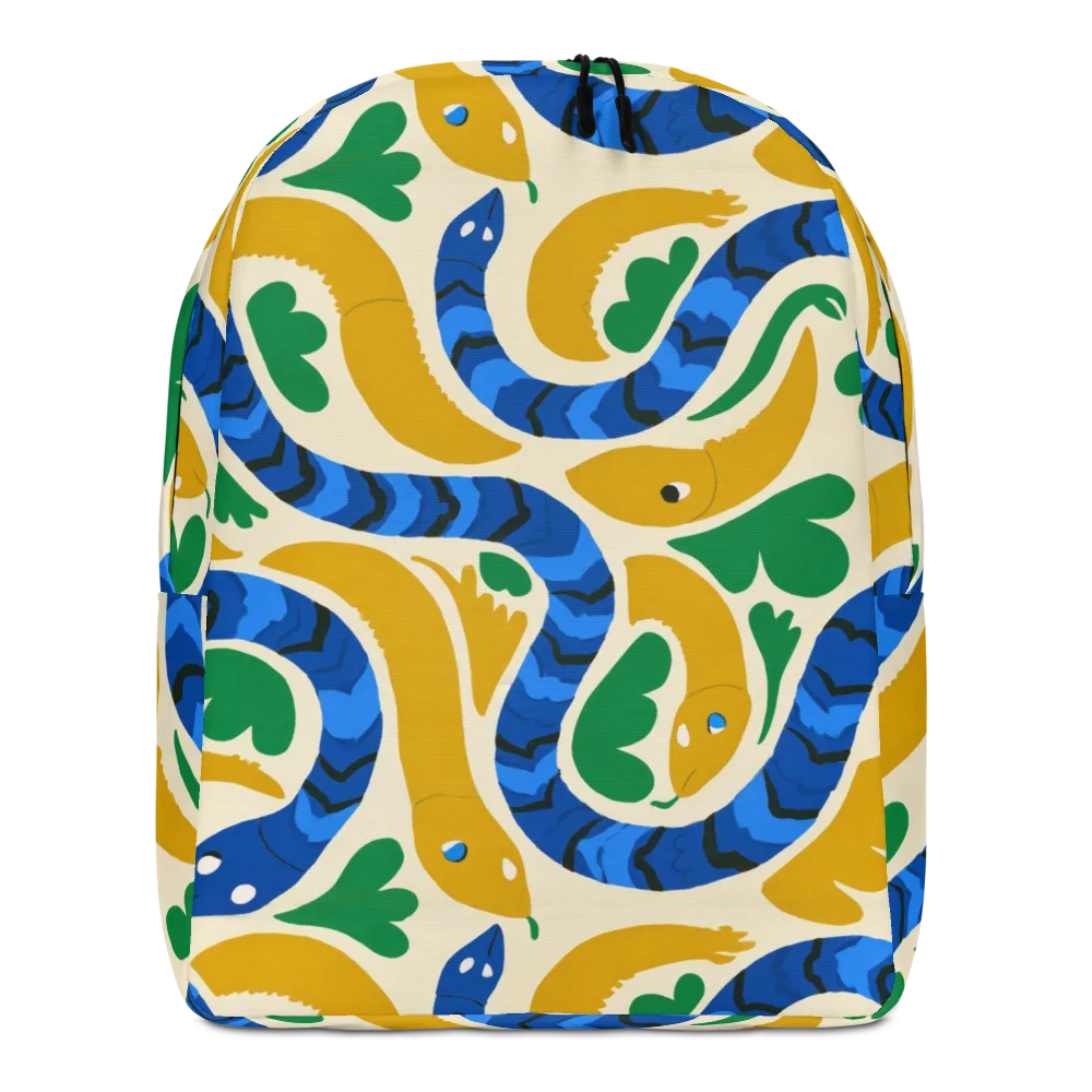 Saffron Serpent Garden on Minimalist Backpack — Front