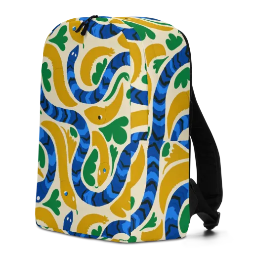 Saffron Serpent Garden on a Minimalist Backpack