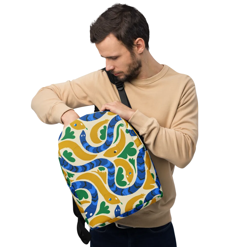 Saffron Serpent Garden on Minimalist Backpack — Front