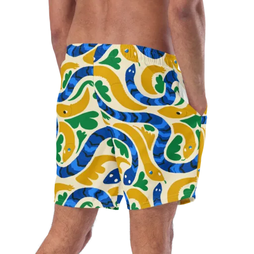 Saffron Serpent Garden on a Swim Trunks