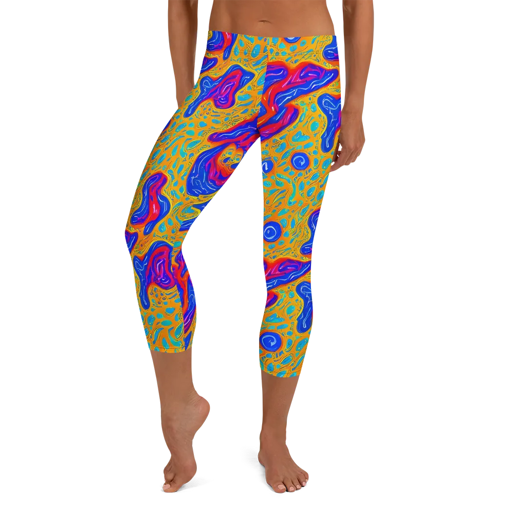 Magnetic Current on Capri Leggings — Front