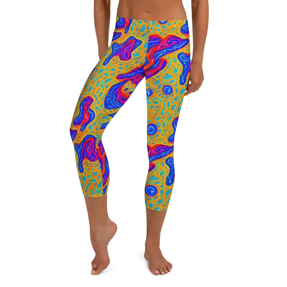 Magnetic Current on Capri Leggings — Front