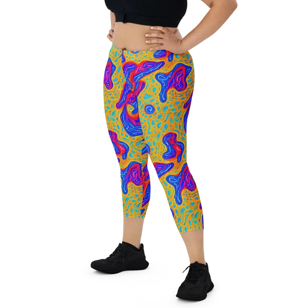 Magnetic Current on Capri Leggings — Front