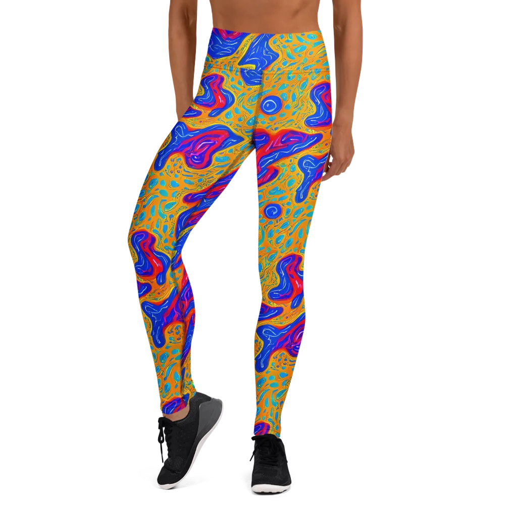 Magnetic Current on Yoga Leggings — Front
