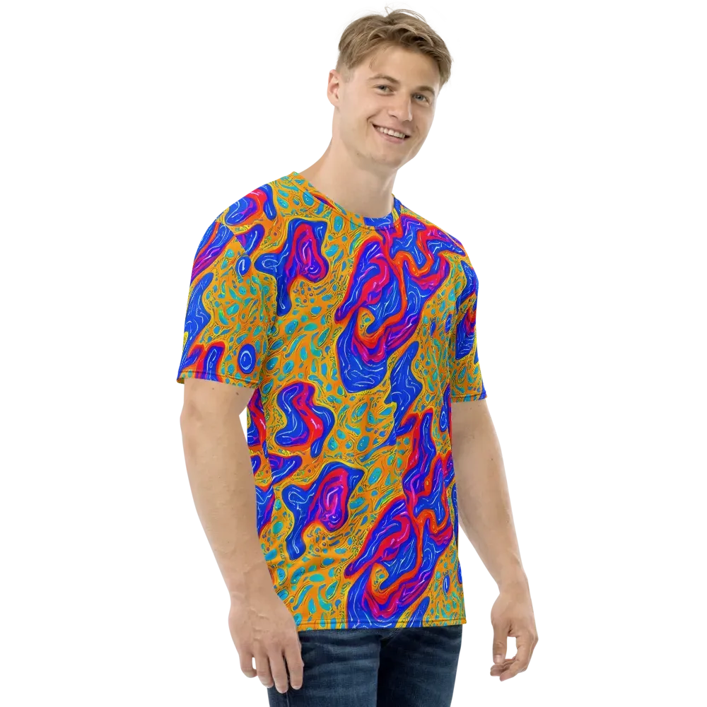 Magnetic Current on Men's Crew Neck T-Shirt — Right