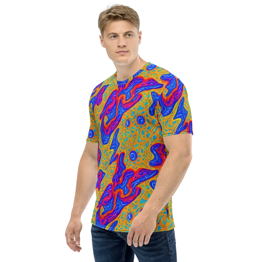 Magnetic Current on Men's Crew Neck T-Shirt — Left