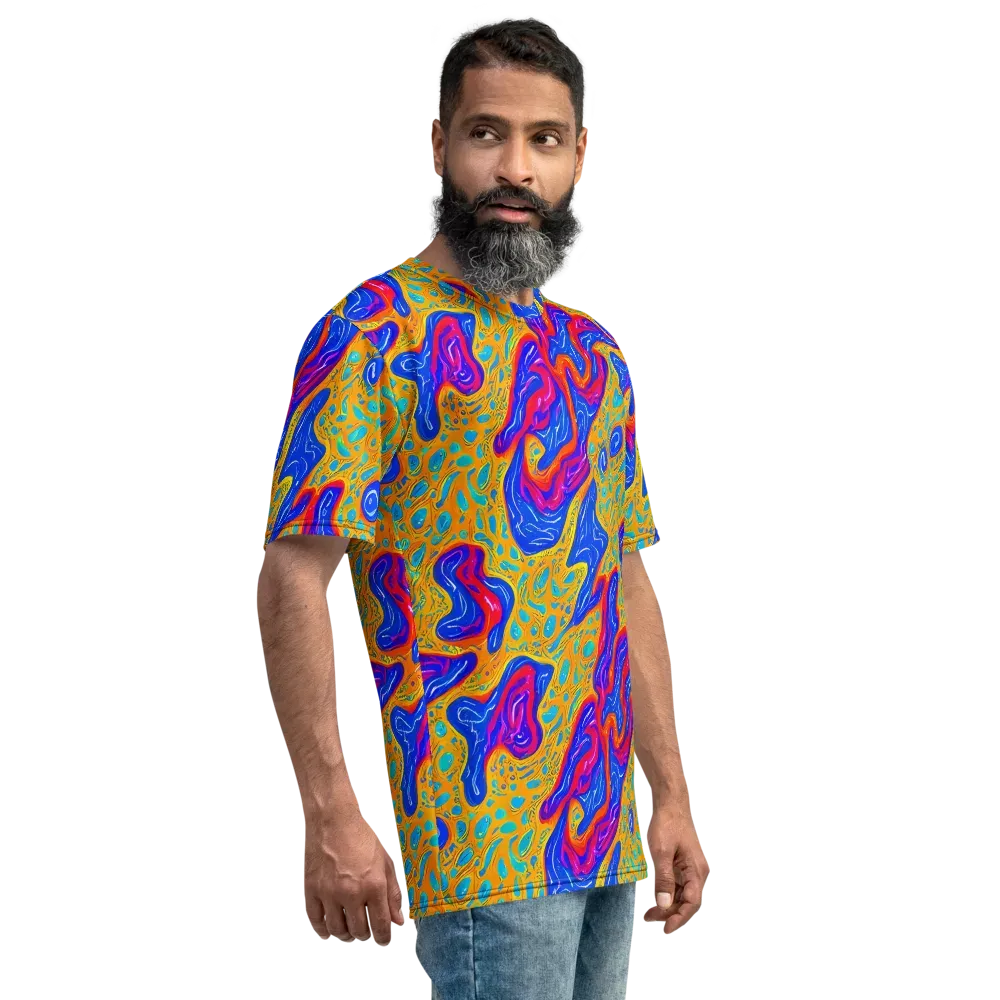 Magnetic Current on Men's Crew Neck T-Shirt — Right