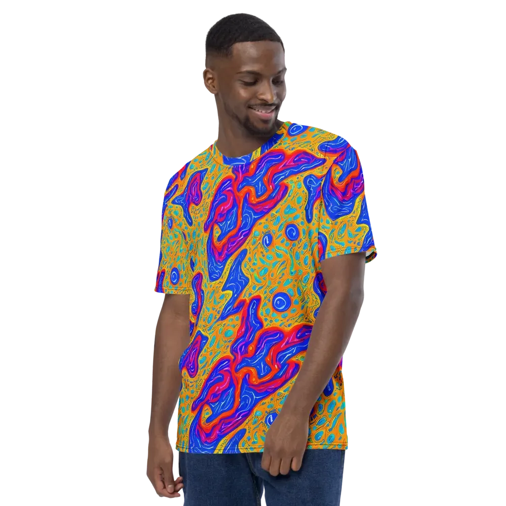 Magnetic Current on Men's Crew Neck T-Shirt — Left