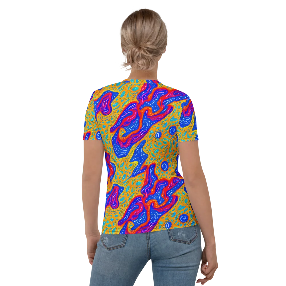 Magnetic Current on Women's Crew Neck T-Shirt — Back