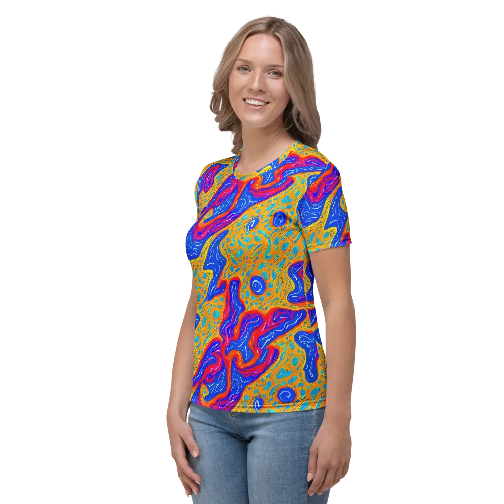 Magnetic Current on Women's Crew Neck T-Shirt — Left