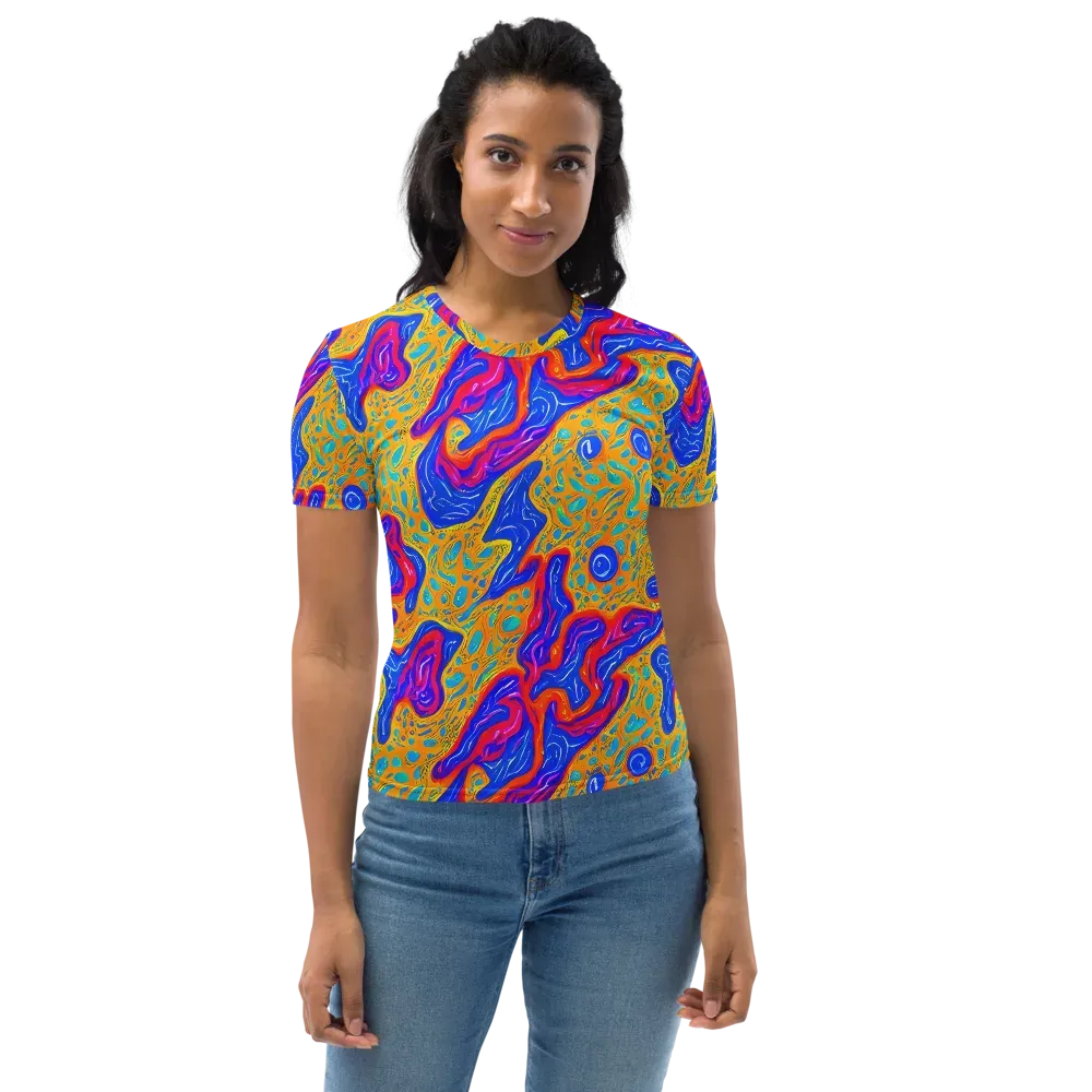 Magnetic Current on Women's Crew Neck T-Shirt — Front