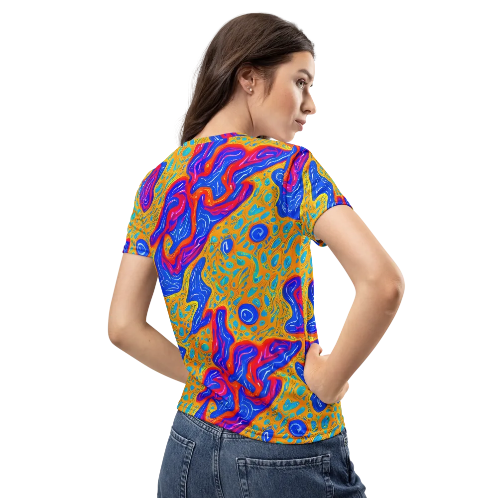 Magnetic Current on Women's Crew Neck T-Shirt — Back