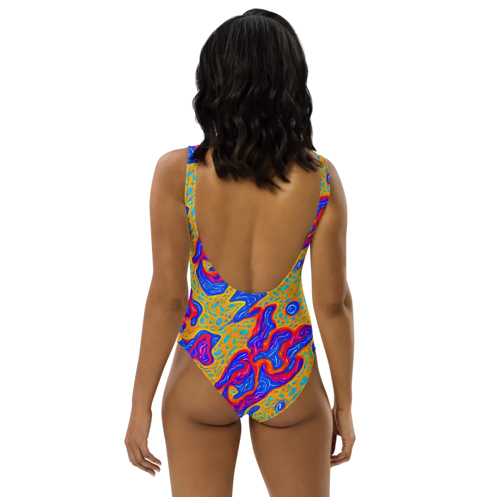 Magnetic Current on One-Piece Swimsuit — Back