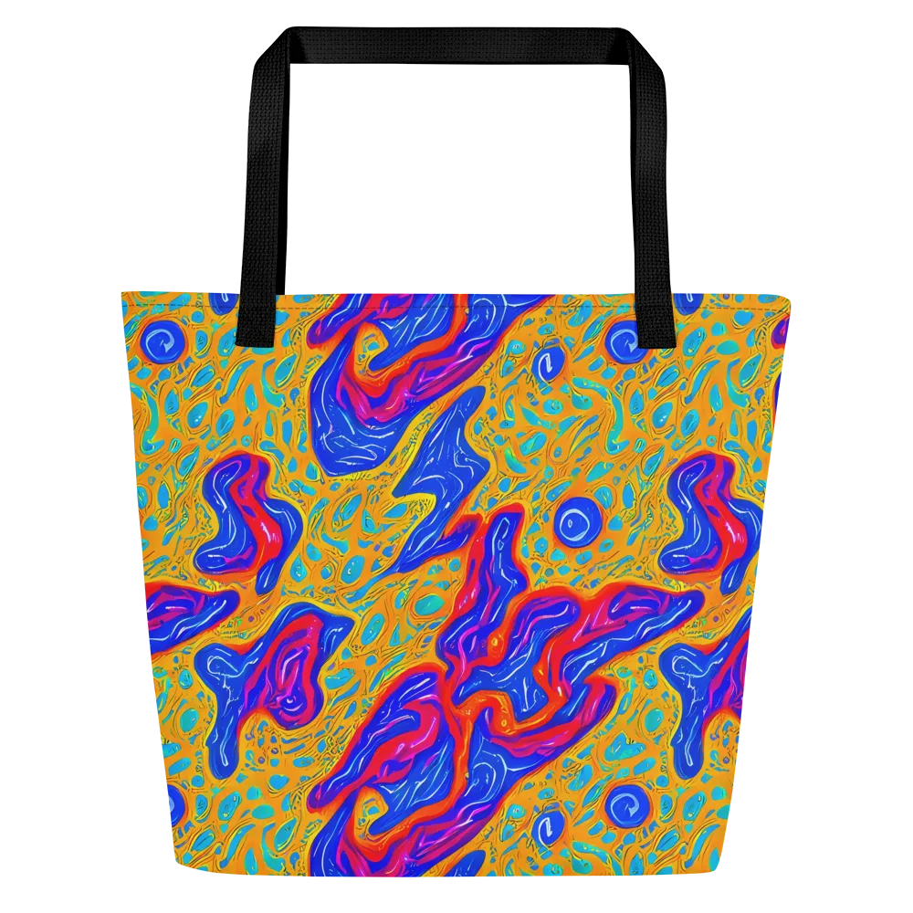 Magnetic Current on Large Tote Bag W/ Pocket — Front