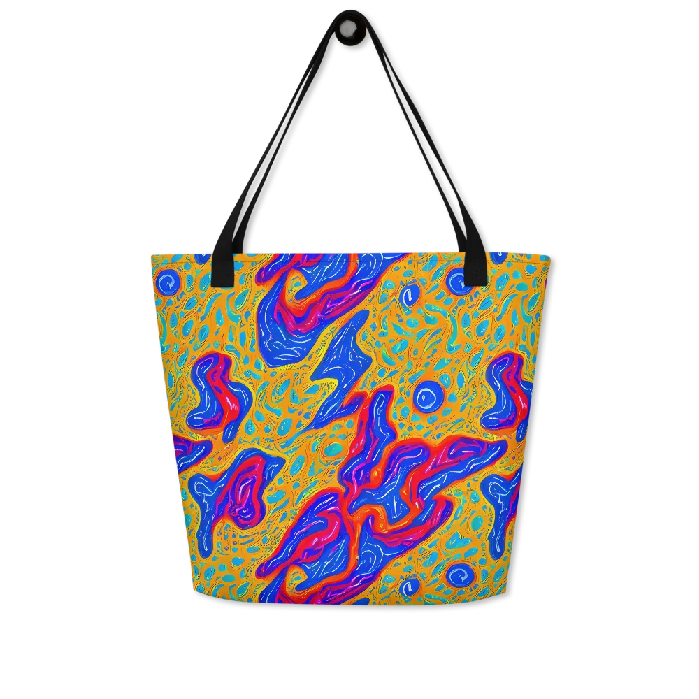 Magnetic Current on Large Tote Bag W/ Pocket — Front