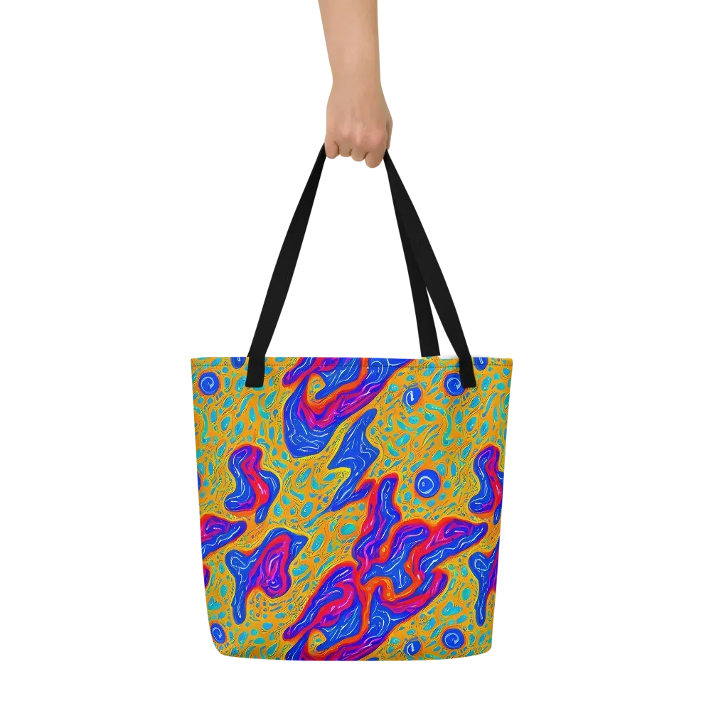 Magnetic Current on Large Tote Bag W/ Pocket — Front
