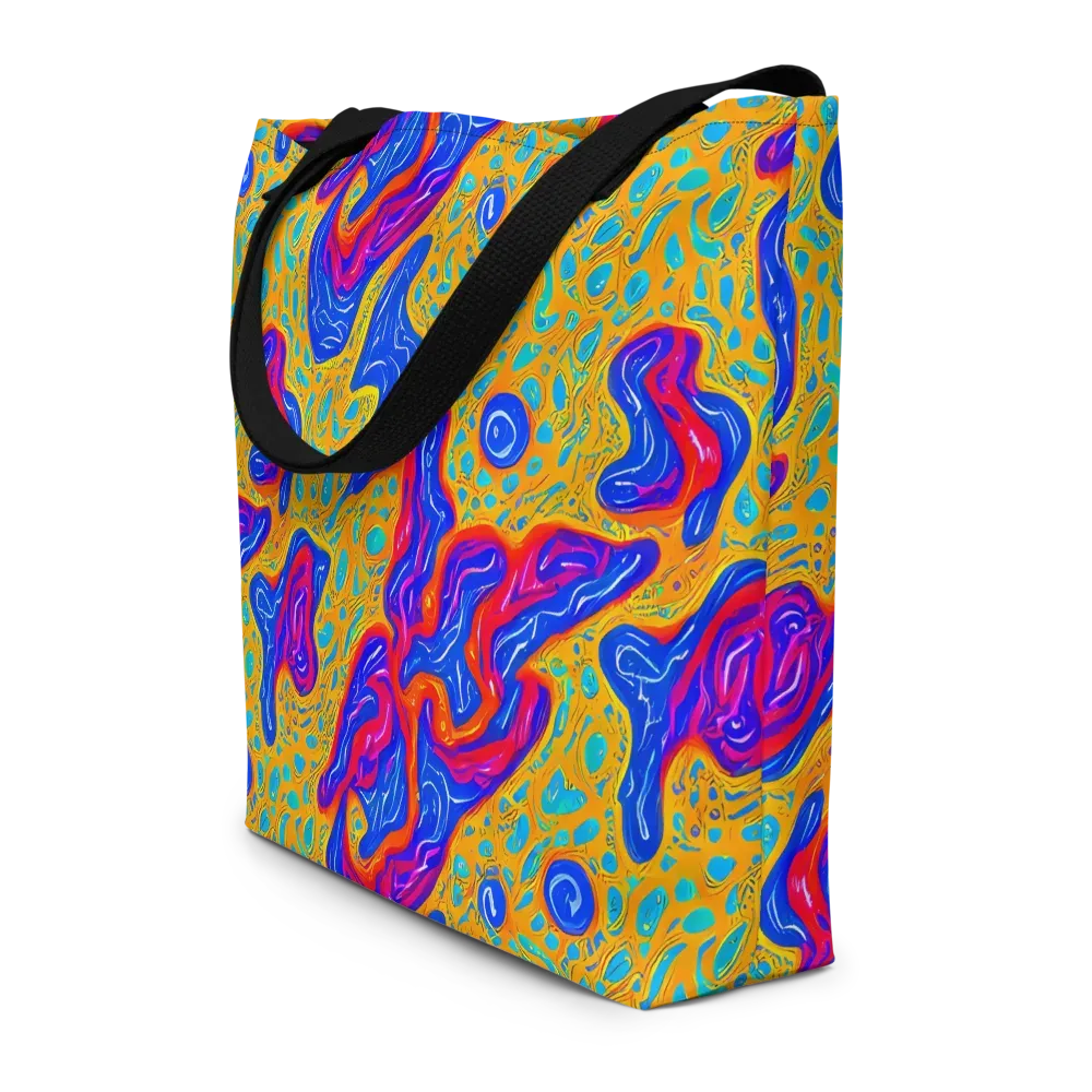 Magnetic Current on Large Tote Bag W/ Pocket — Front