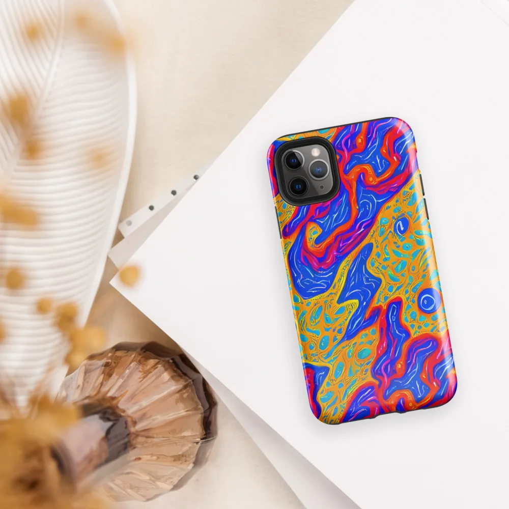 Magnetic Current on Tough Case for iPhone® — Front