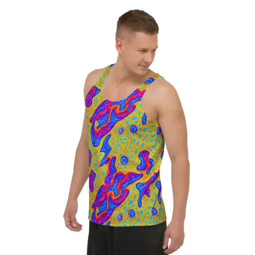 Magnetic Current on a Men's Tank Top