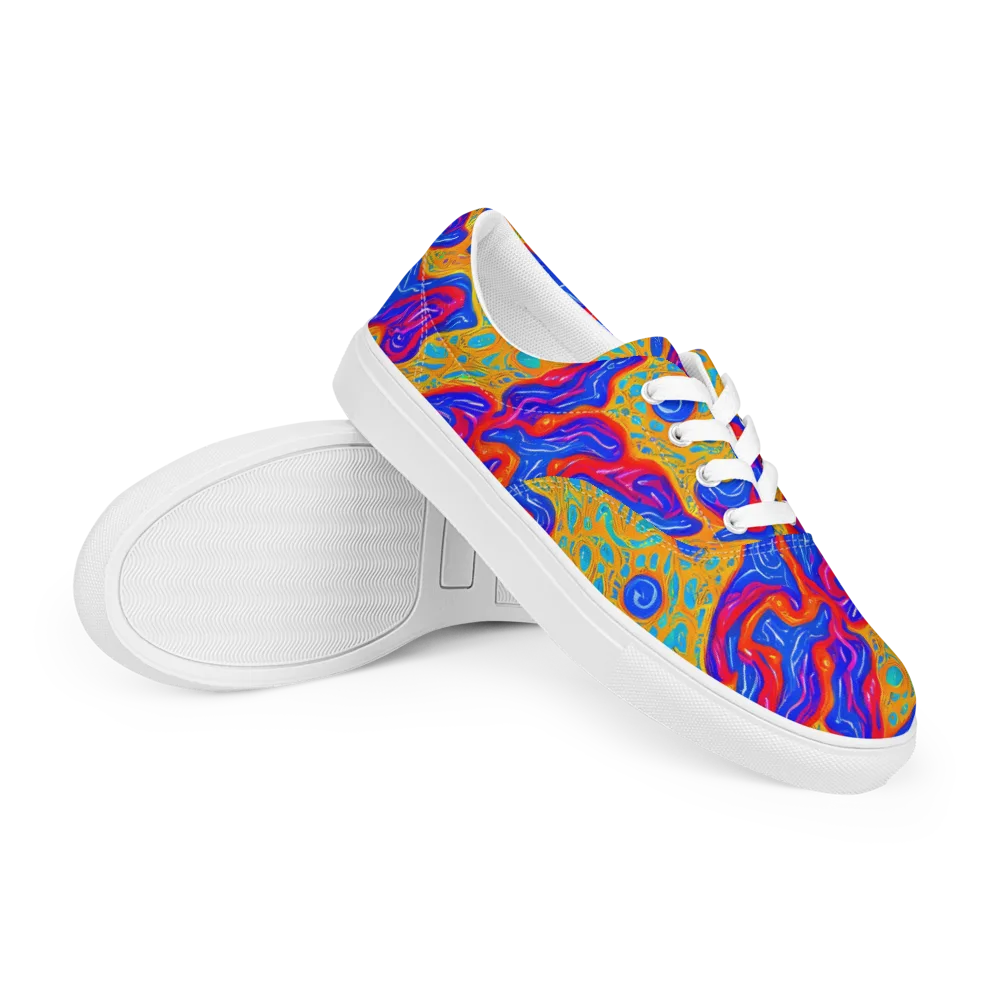 Magnetic Current on Men's Lace-Up Canvas Shoes — Right Front