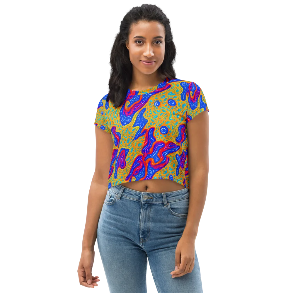 Magnetic Current on Crop Tee — Front