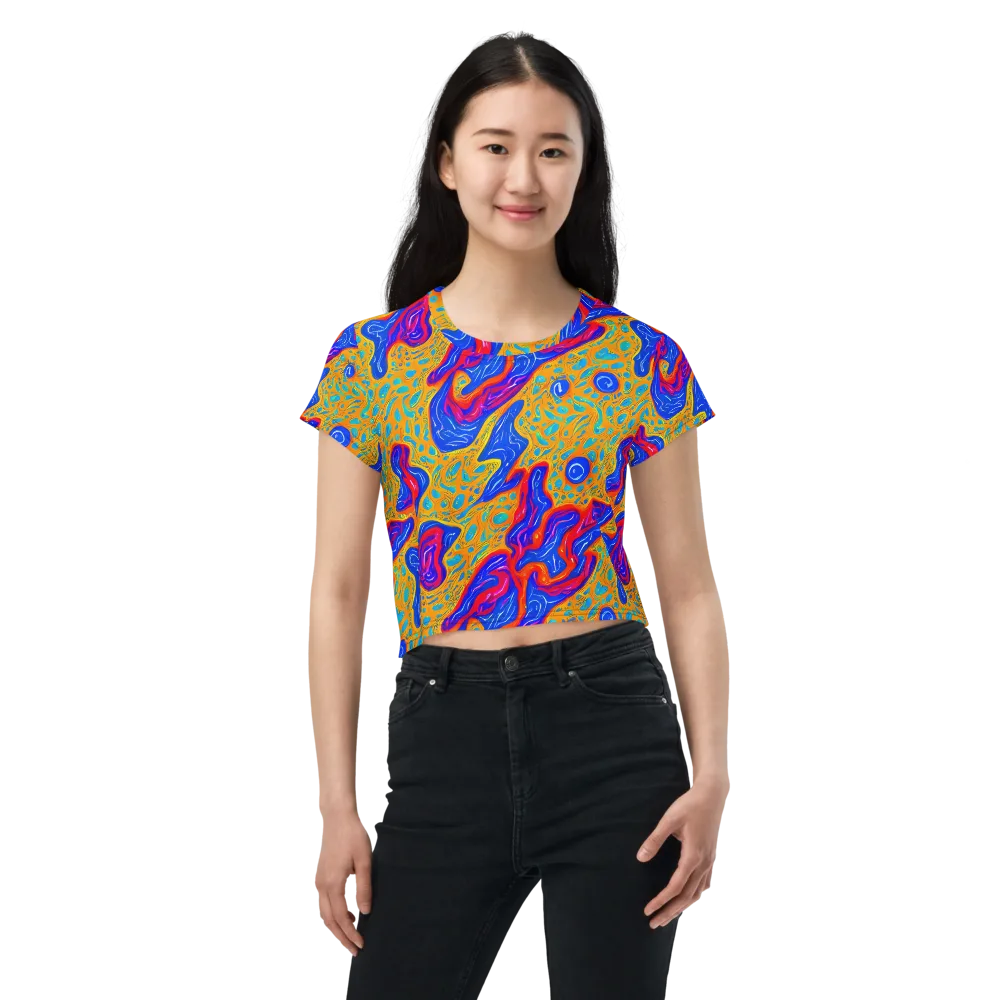 Magnetic Current on Crop Tee — Front