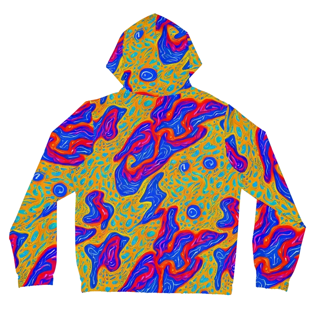 Magnetic Current on Women's Full-Zip Hoodie — Back