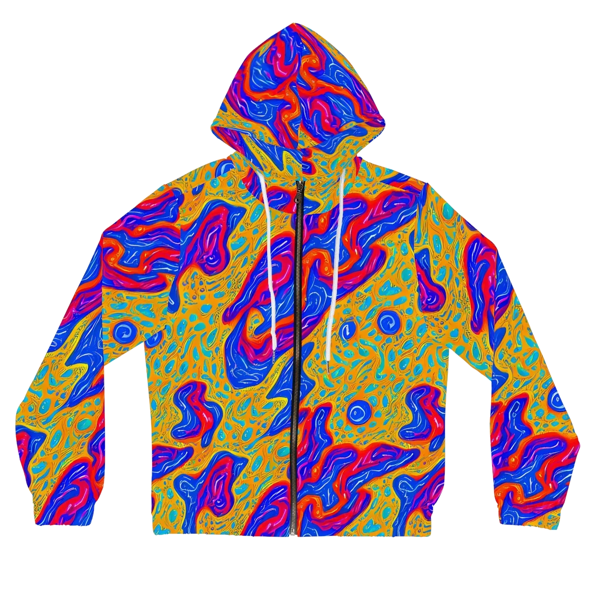 Magnetic Current on Women's Full-Zip Hoodie — Front