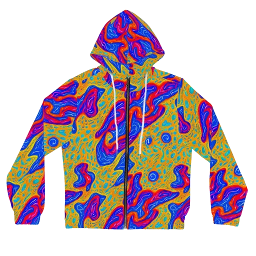 Magnetic Current on a Women's Full-Zip Hoodie