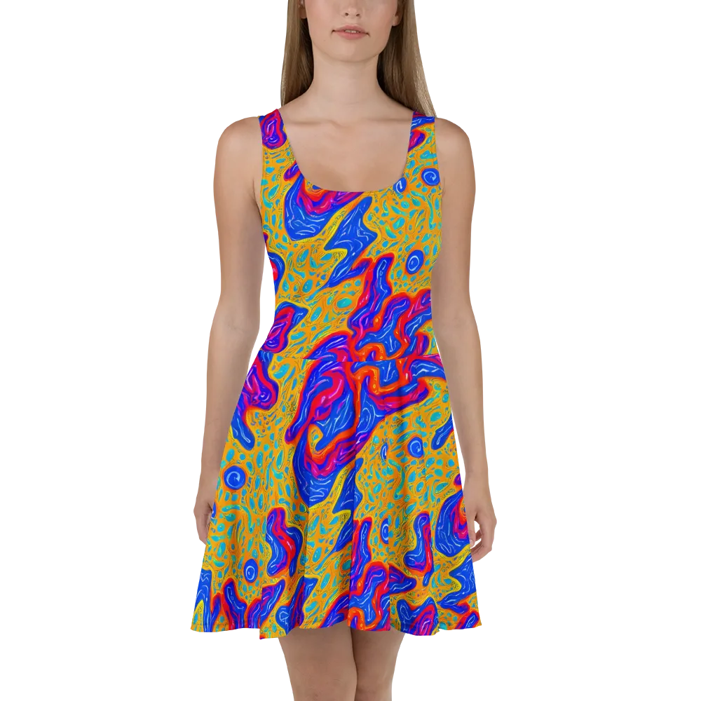 Magnetic Current on Skater Dress — Front