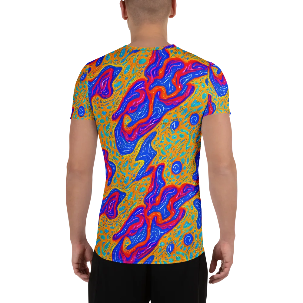 Magnetic Current on Men's Athletic T-Shirt — Back