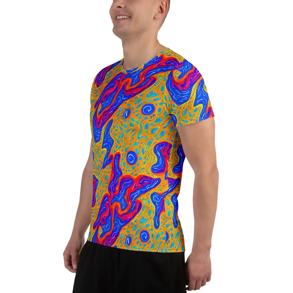 Magnetic Current on Men's Athletic T-Shirt — Left