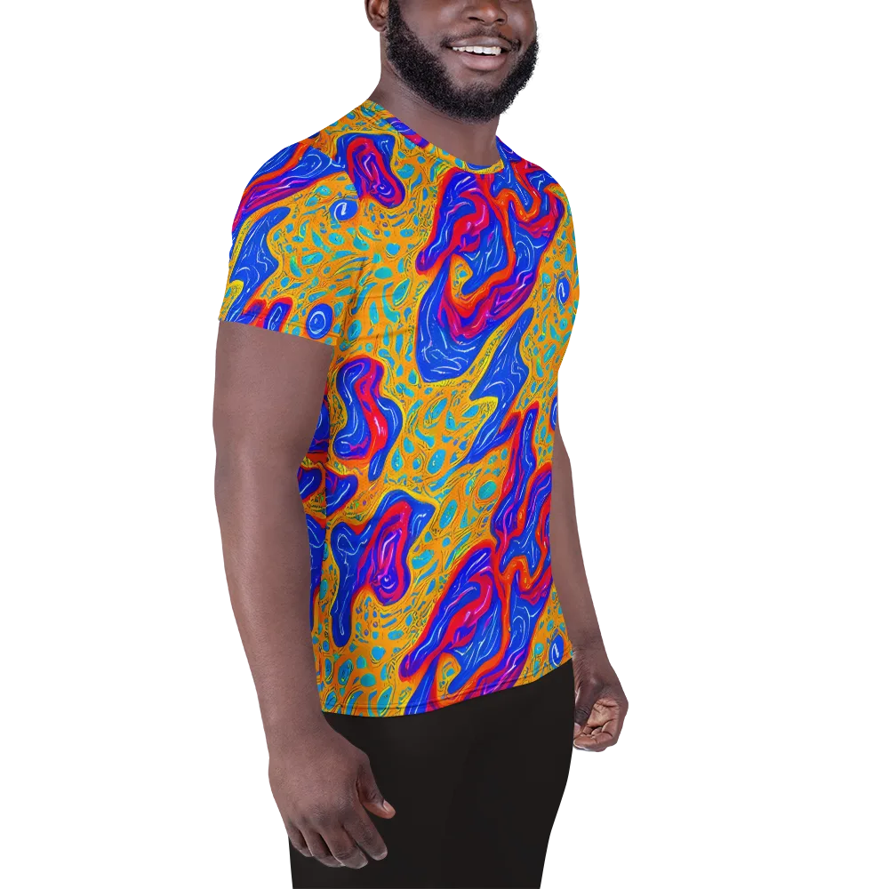 Magnetic Current on Men's Athletic T-Shirt — Right