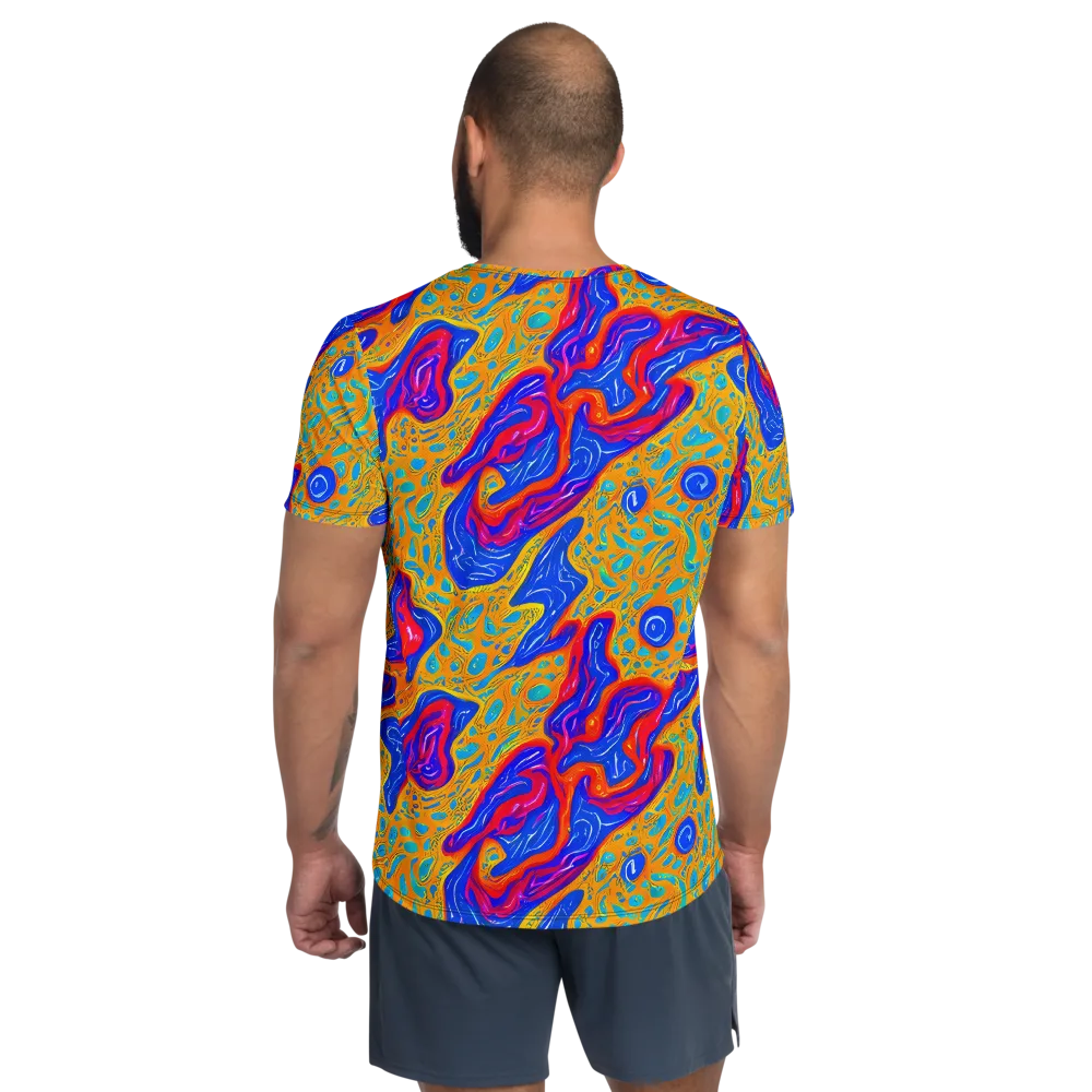 Magnetic Current on Men's Athletic T-Shirt — Back