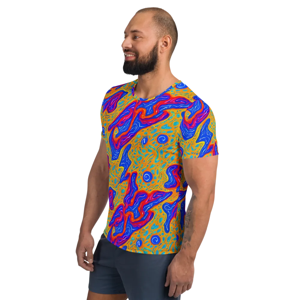 Magnetic Current on Men's Athletic T-Shirt — Left