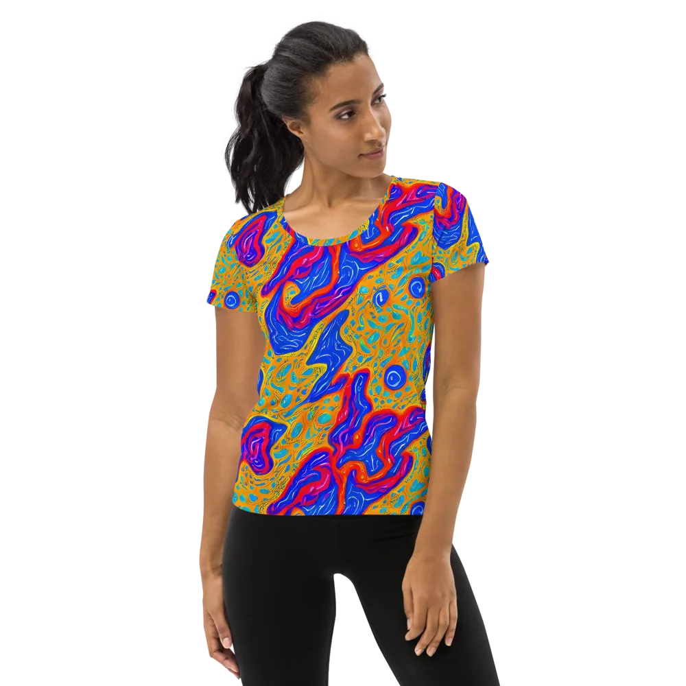 Magnetic Current on Women's Athletic T-Shirt — Front