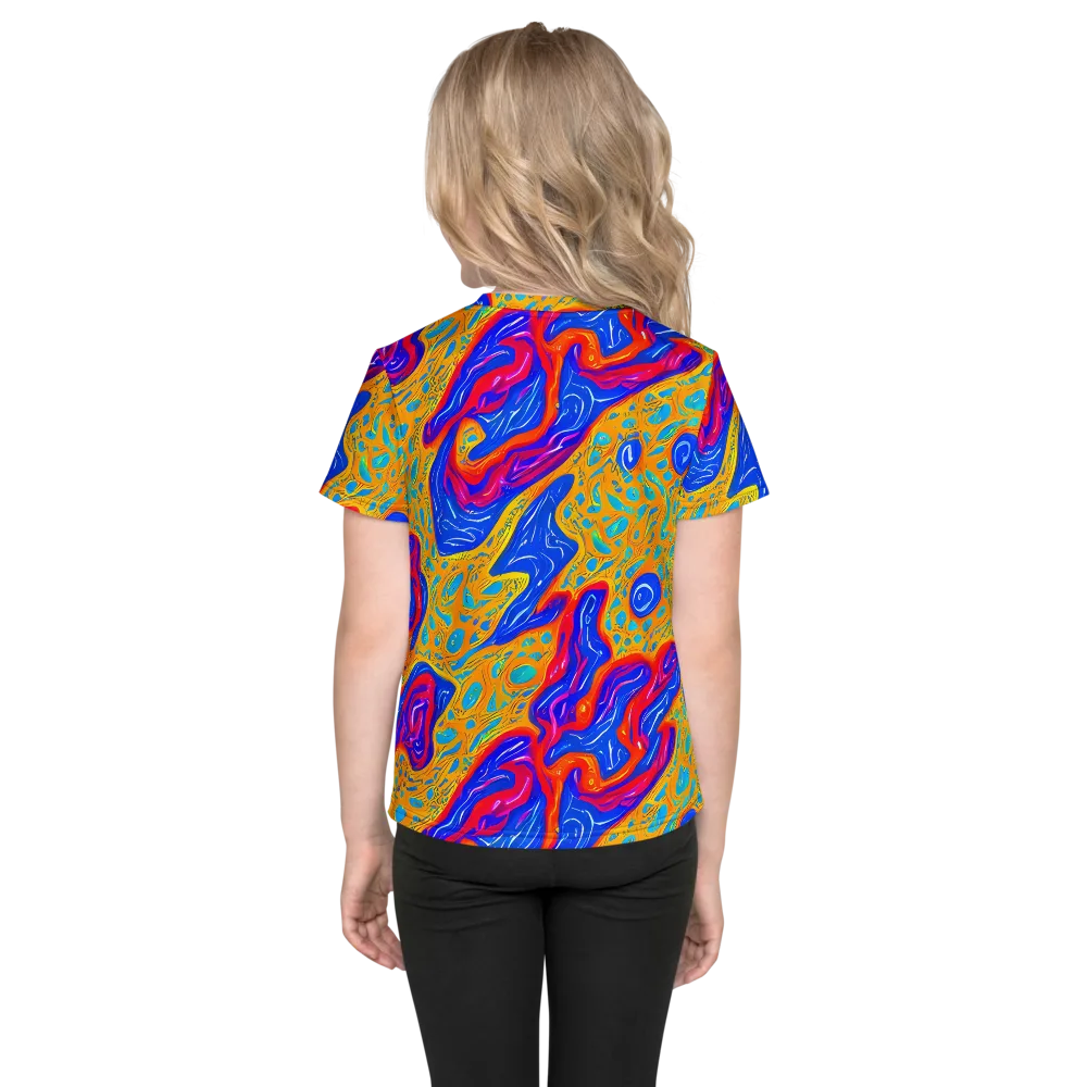 Magnetic Current on Kids Crew Neck T-Shirt — Back