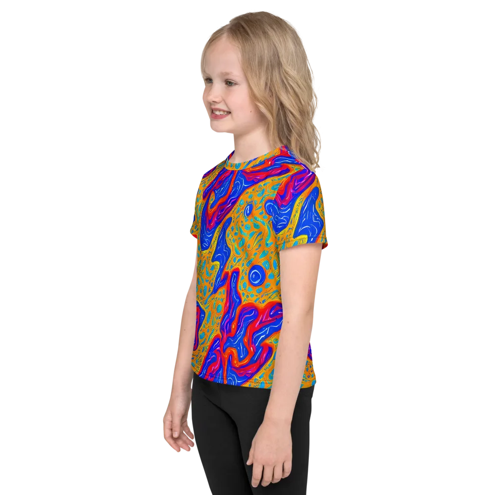 Magnetic Current on Kids Crew Neck T-Shirt — Left